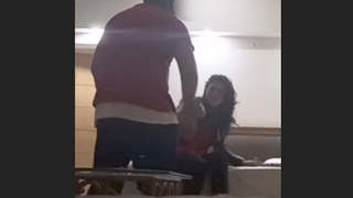 Intimate intercourse with Indian girlfriend featuring clear audio and Hindi dialogue