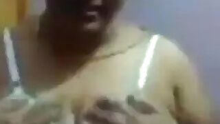 Aunt Mallou with a young boy