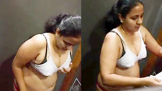 Secretly recorded footage of Desi women undressing in a fitting room