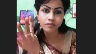 Indian wife undresses for a sensual bath