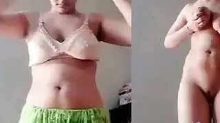Nude show of a Pakistani village girl