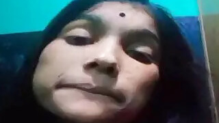 Bengali girl jerking off and playing with her tiny tits