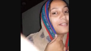 Sensual Punjabi dancer performs in the heart of a rural village