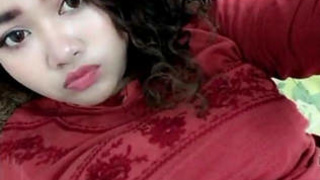 Indian girl with large breasts on display