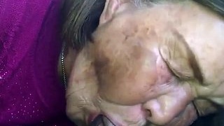 Elder Asian women engage in intense sexual activity