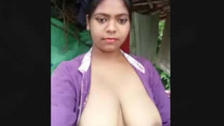 More clips of a seductive Bengali woman with large breasts