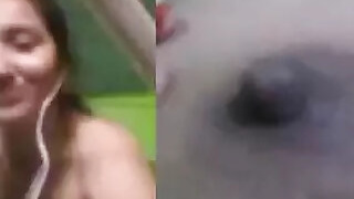 Naked Bengali girl in a sex chat with her lover