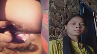 Horny Rustic Girl Desi Records Her Naked Pussy porn video