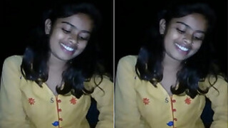 Pretty Indian girl gives a blowjob and gets rid of hubby's dick.