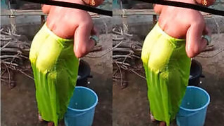 Desi Bhabhi Swimming outdoors