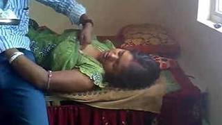 Indian sister-in-law and brother-in-law at home