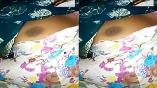 Husband Shows Wife Tits by Pressing Video Call to Friend