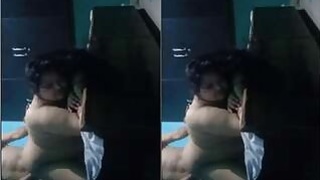 Desi fatty Bhabhi Masturbates and fucks hard in the anus with Husband Part 2