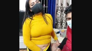 Indian model Pooja's explicit performance on camera