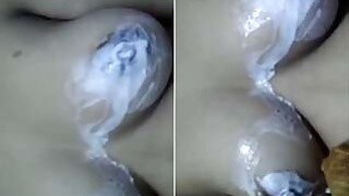 Pretty Indian Girl Shows Her Boobs and Bathes Part 1