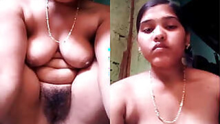 Desi Indian girl shows her tits and pussy Part 1