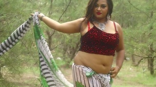 Desi couple flaunts their sensuality in traditional Indian attire