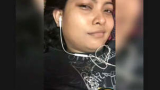 Merged clips of a South Indian woman on a video call while nude